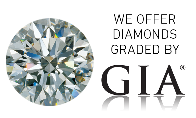 We offer diamonds graded by GIA
