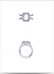 Hand-drawn ring design