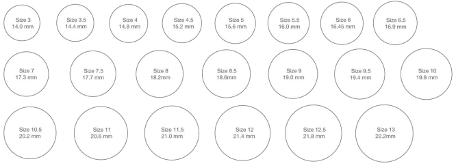 Ring sizer schematic